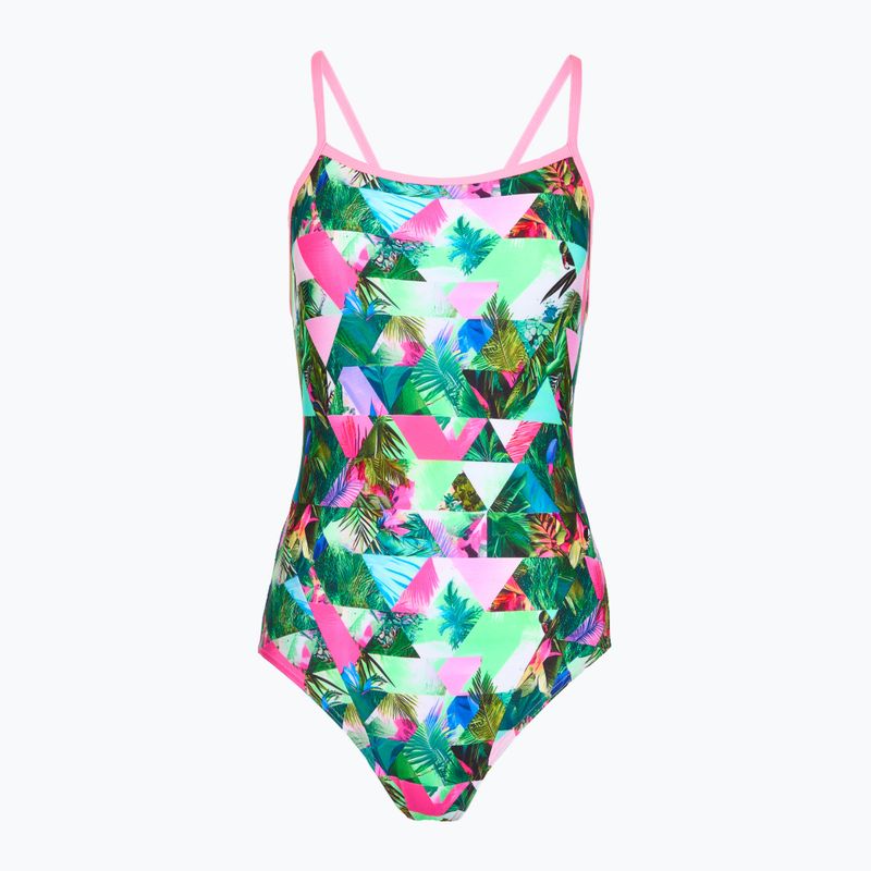 Dámske jednodielne plavky Funkita Single Strap One piece sub lime