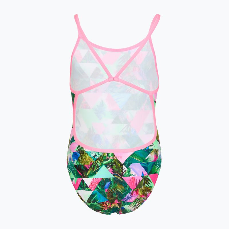 Detské jednodielne plavky Funkita Single Strap One Piece sub lime 2