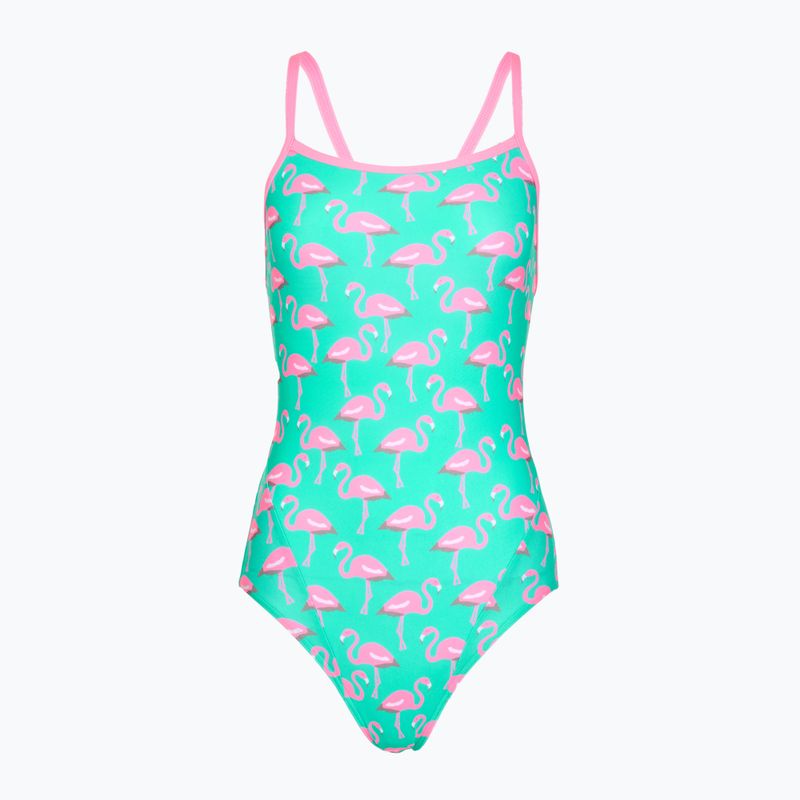 Dámske jednodielne plavky Funkita Single Strap One piece go flamingo!