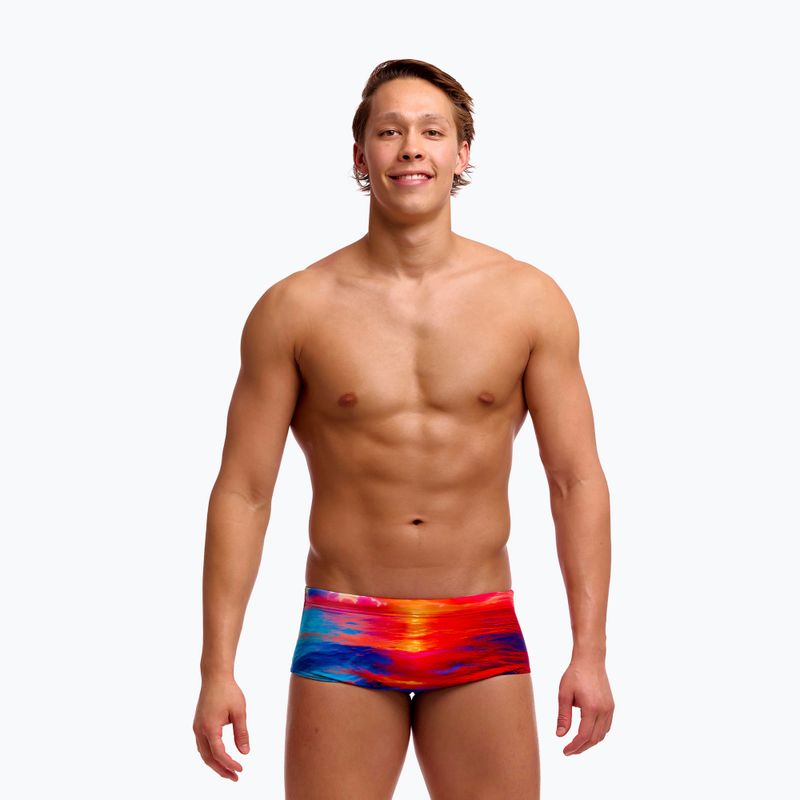 Pánske plavecké boxerky Funky Trunks Sidewinder Trunks sunset delight 2