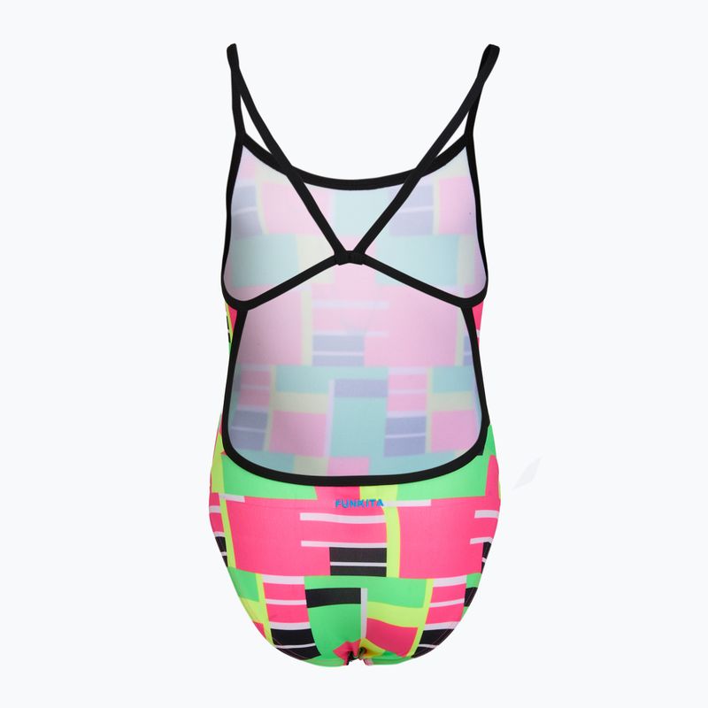 Jednodielne plavky Funkita Single Strap One piece blocked again 2