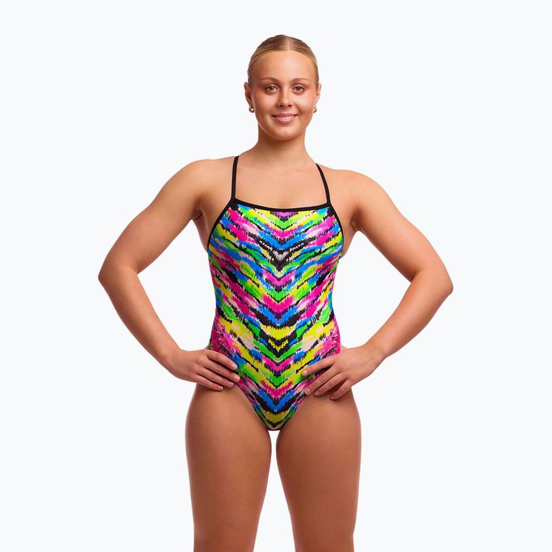 Dámske jednodielne plavky Funkita Single Strap One pieces happy hide
