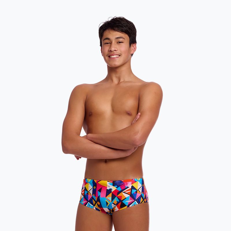 Detské plavecké boxerky Funky Trunks Sidewinder Trunks broken blox