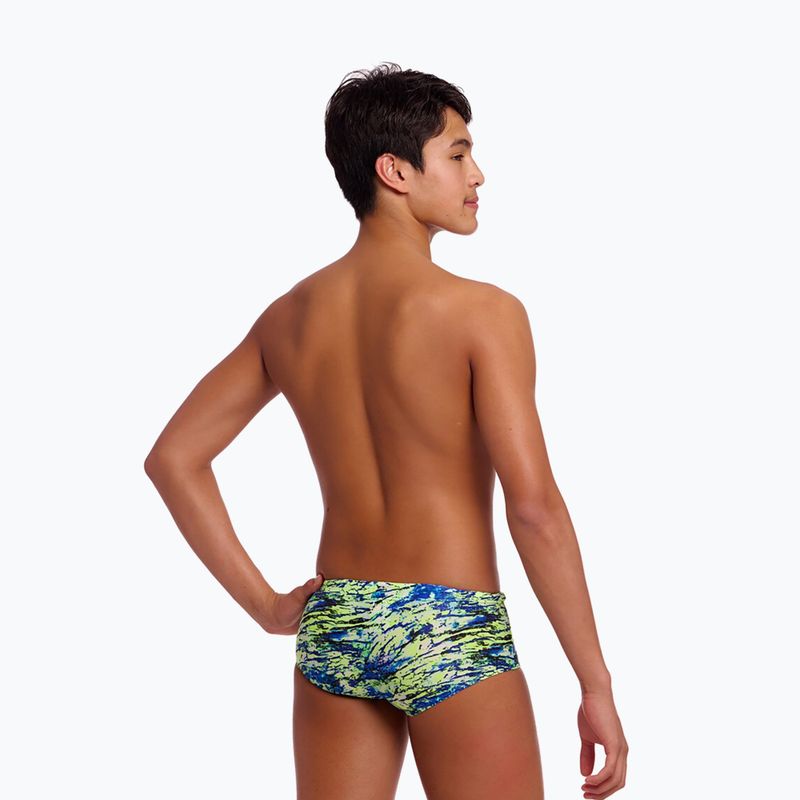 Detské plavecké boxerky Funky Trunks Sidewinder Trunks scaled black 2