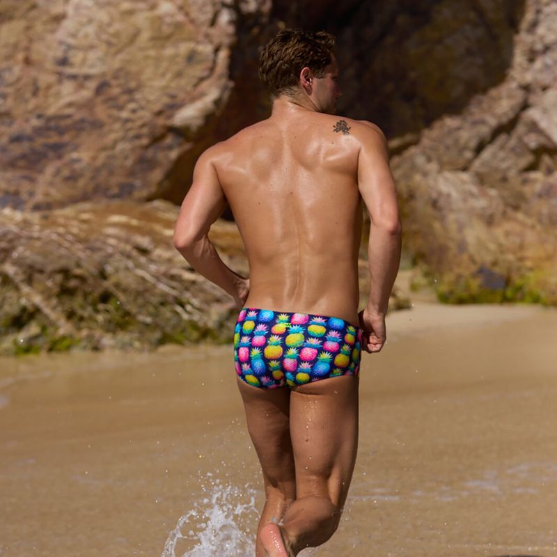 Pánske plavecké boxerky Funky Trunks Sidewinder Trunks pine gap 6