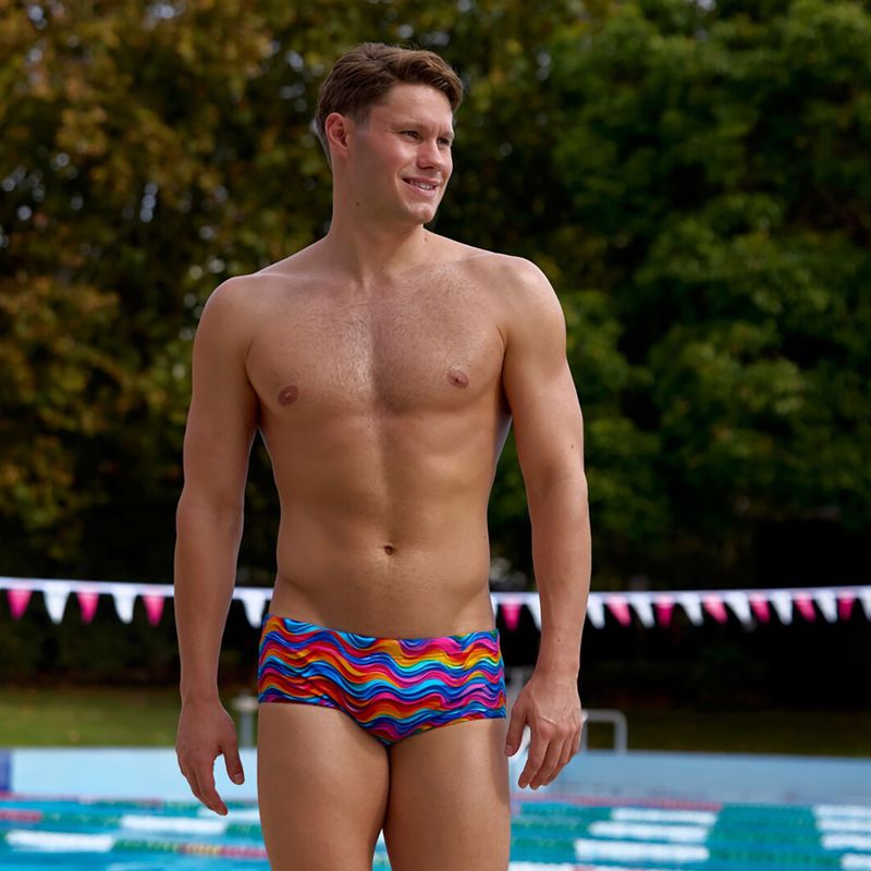 Pánske plavecké boxerky Funky Trunks Sidewinder Trunks plastic fantastic 3