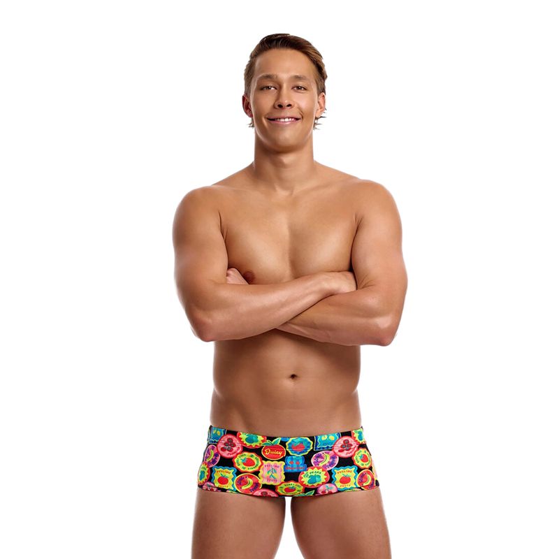 Pánske plavecké boxerky Funky Trunks Sidewinder Trunks berry good 2