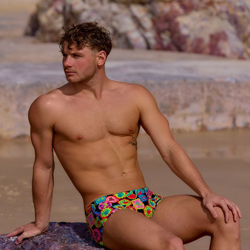 Pánske plavecké boxerky Funky Trunks Sidewinder Trunks berry good 6