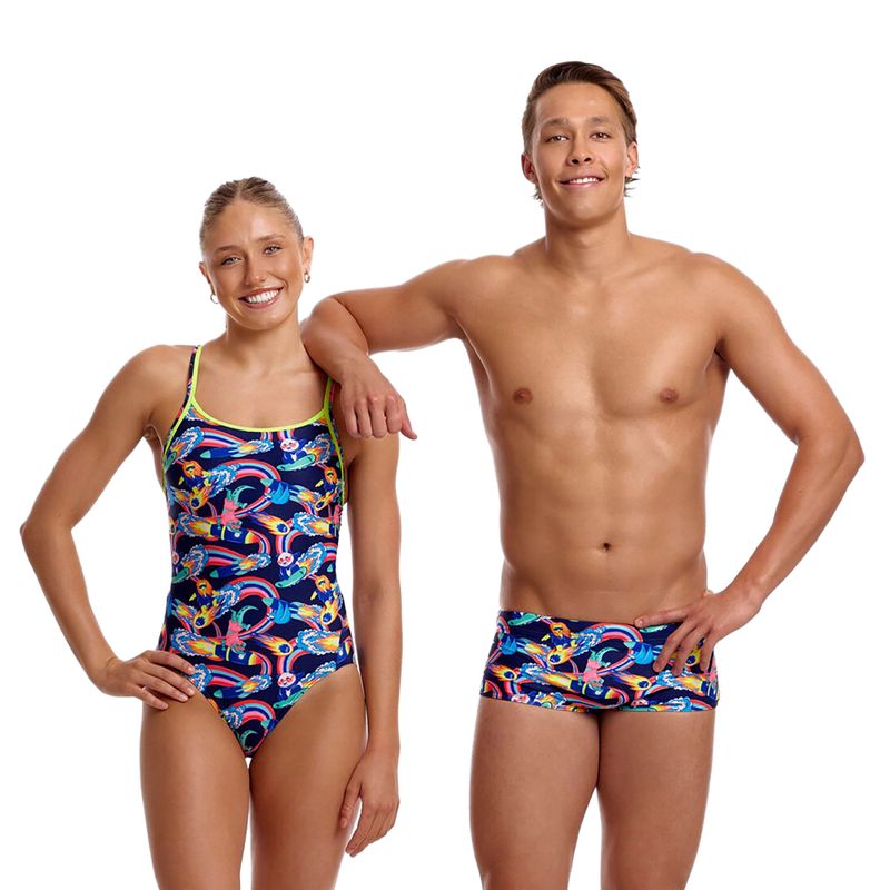 Pánske plavecké boxerky Funky Trunks Sidewinder Trunks blast buddies 4