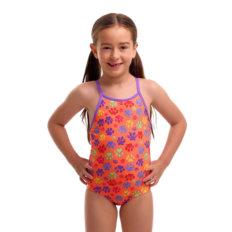 Detské jednodielne plavky Funkita Printed One Piece paw paw 2