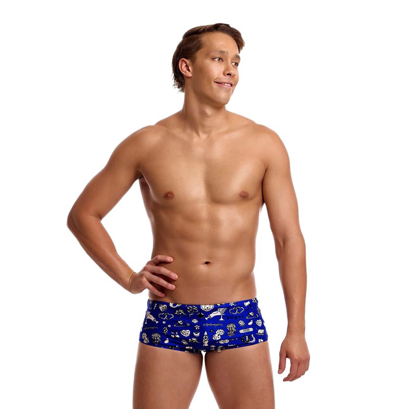 Pánske plavecké boxerky Funky Trunks Sidewinder Trunks scratchy 2