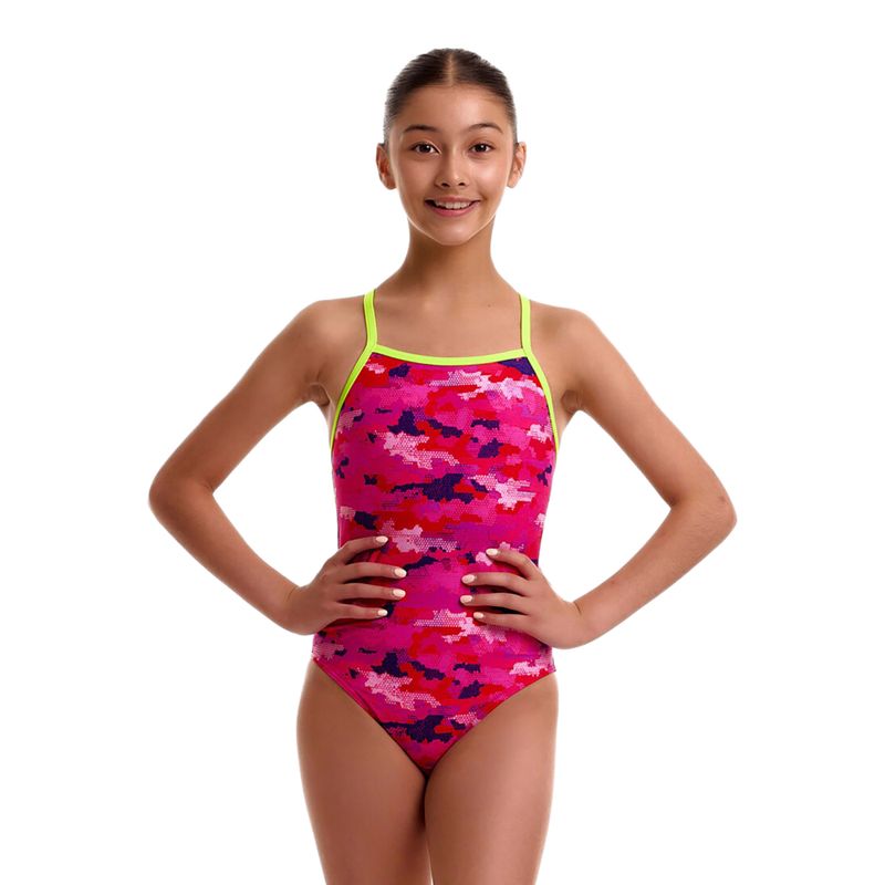 Detské jednodielne plavky Funkita Strapped In One Piece special pops 2