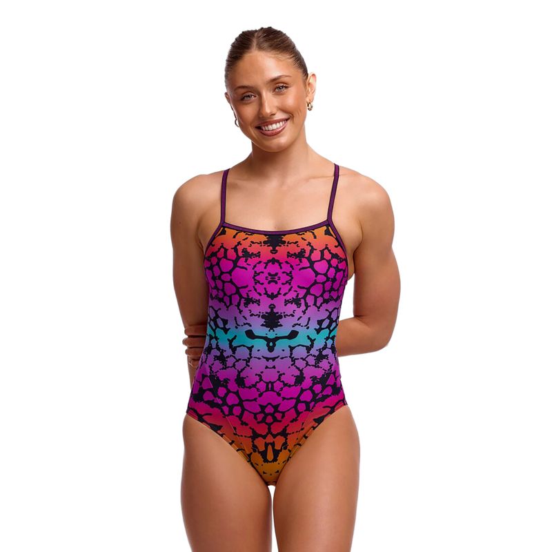 Dámske jednodielne plavky Funkita Single Strap One Piece wild animal