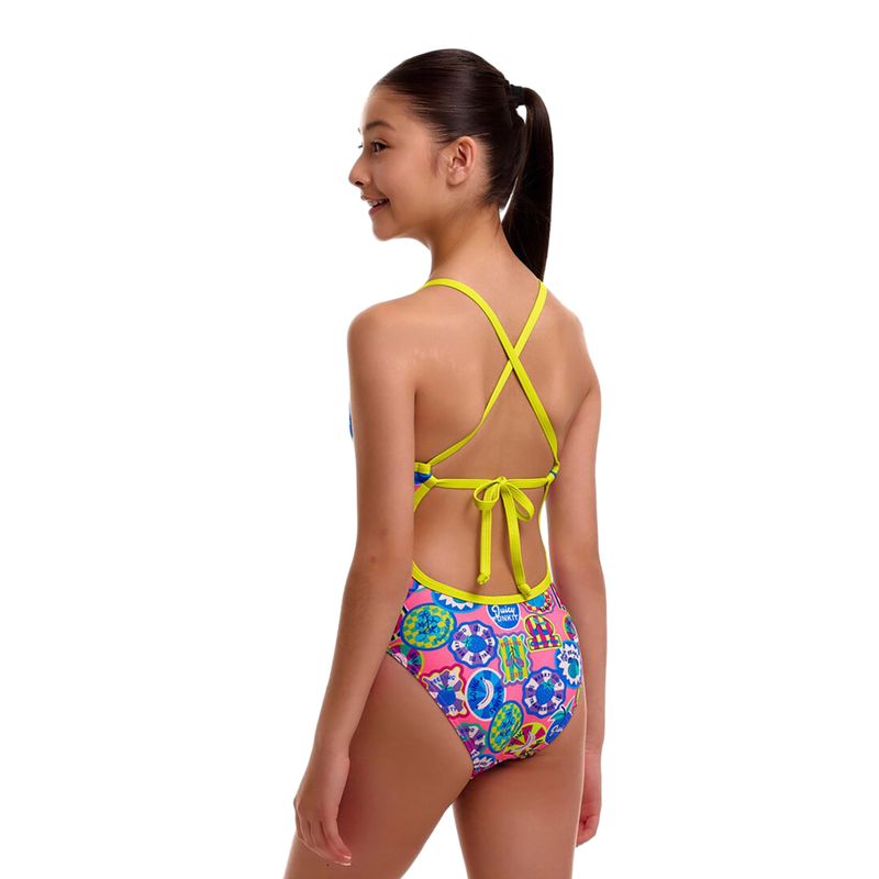 Detské jednodielne plavky Funkita Tie Me Tight One Piece zesty besty 3