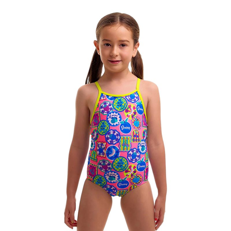 Detské jednodielne plavky Funkita Printed One Piece zesty besty 2