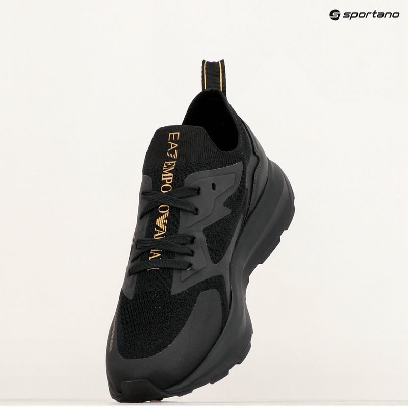 Obuv EA7 Emporio Armani Black & White Altura Knit triple black/gold 9