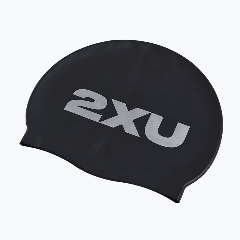 Plávacia čiapka 2XU Silicone black/black 2