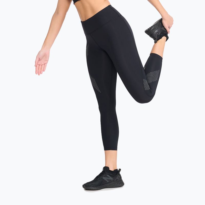 Dámske tréningové legíny 2XU Motion Mid-Rise Compression 7/8 black WA3516B 2