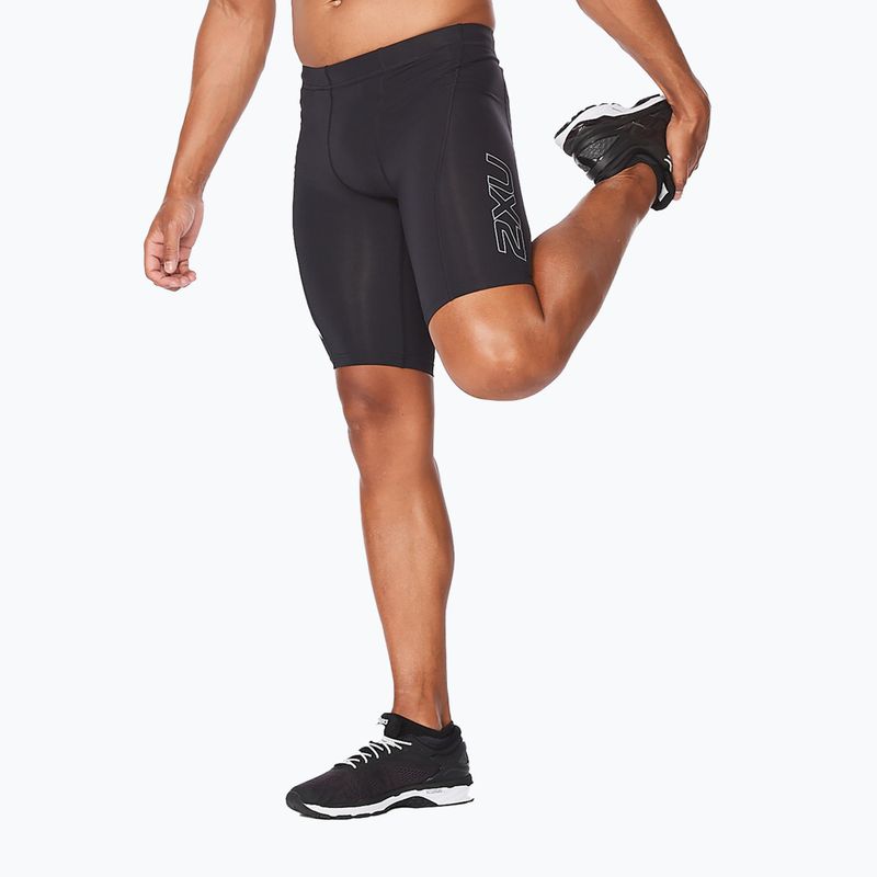 Pánske tréningové šortky 2XU Core Compression black/silver MA3851B 2