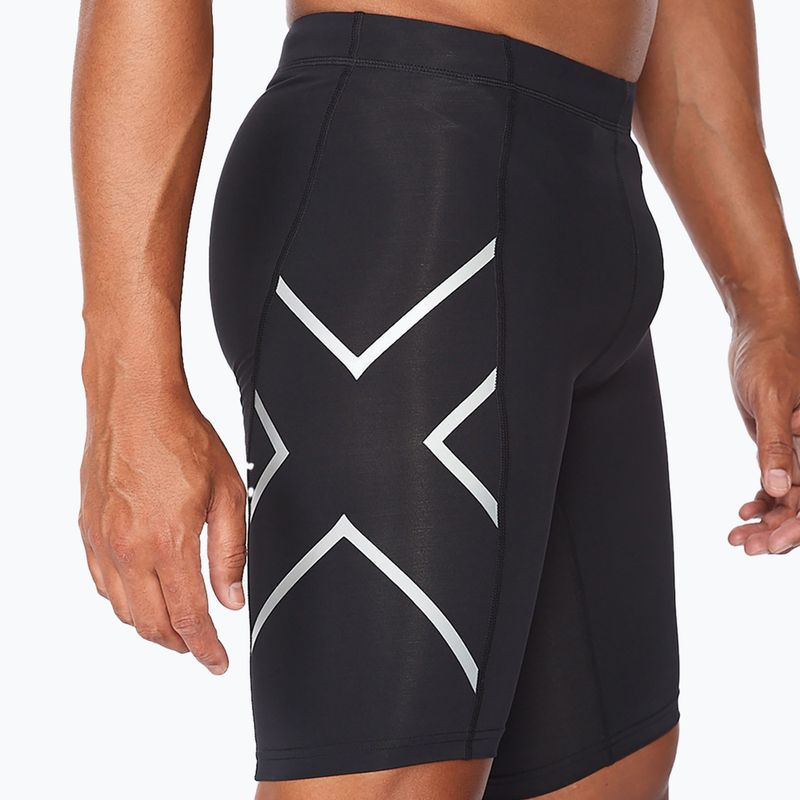 Pánske tréningové šortky 2XU Core Compression black/silver MA3851B 4