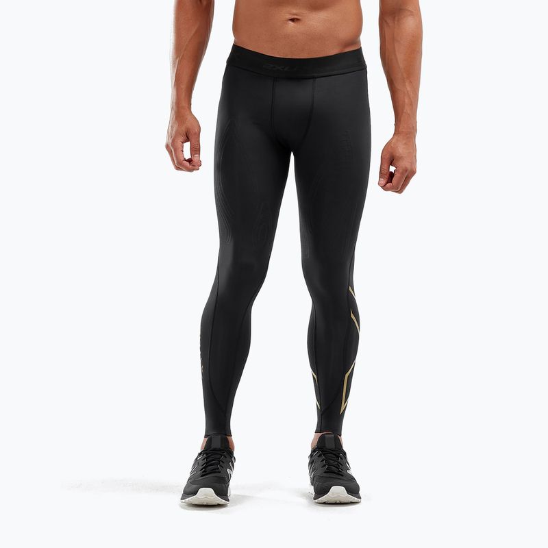 Pánske tréningové legíny 2XU Force Compression black and gold MA5365B 4
