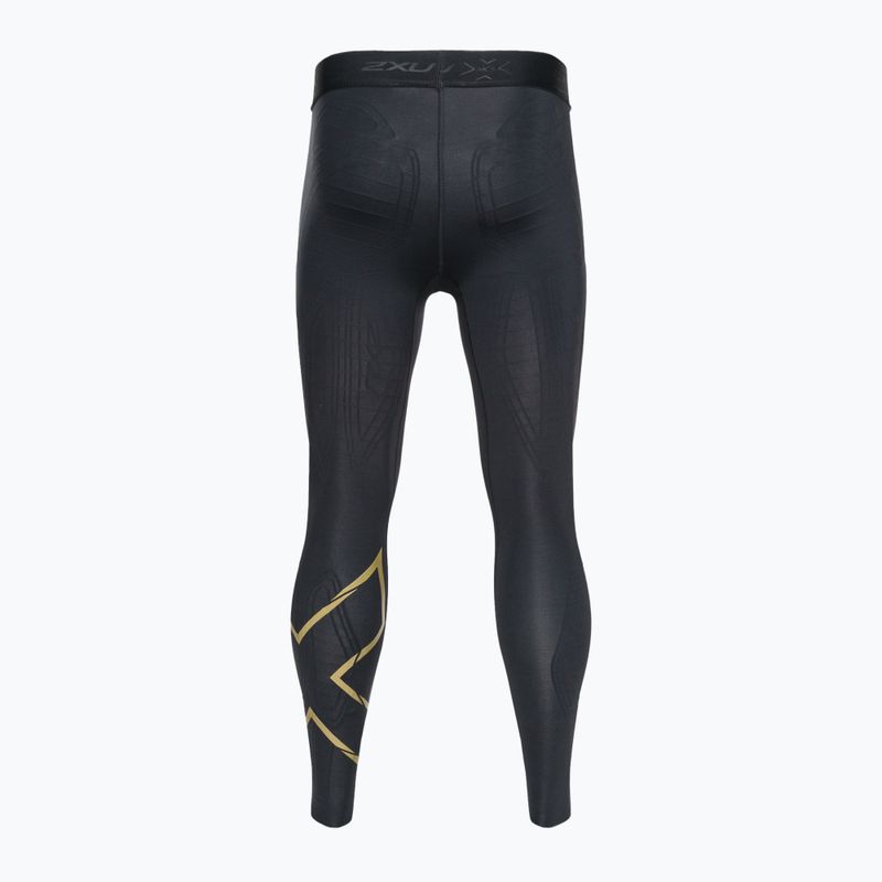 Pánske tréningové legíny 2XU Force Compression black and gold MA5365B 2