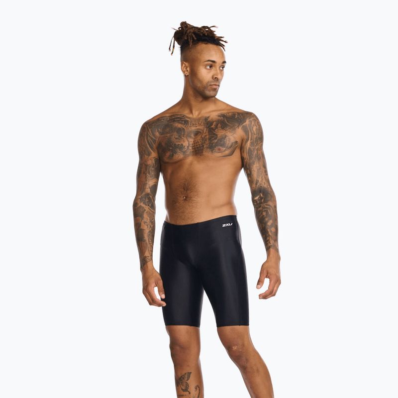 Pánske plavky 2XU Propel Jammer black/white 2