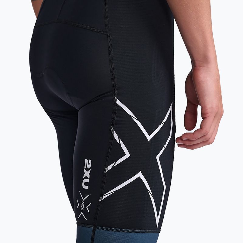 Pánsky triatlonový oblek 2XU Light Speed Sleeved midnight/white 6