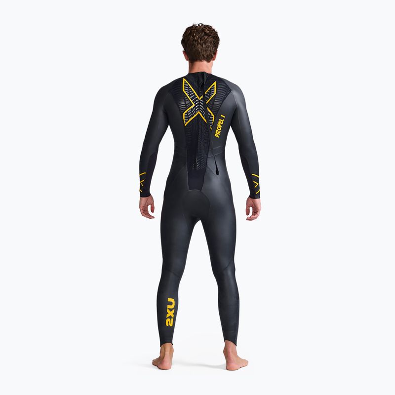 Pánska triatlonová kombinéza 2XU Propel:1 black/ambition MW4991C 2