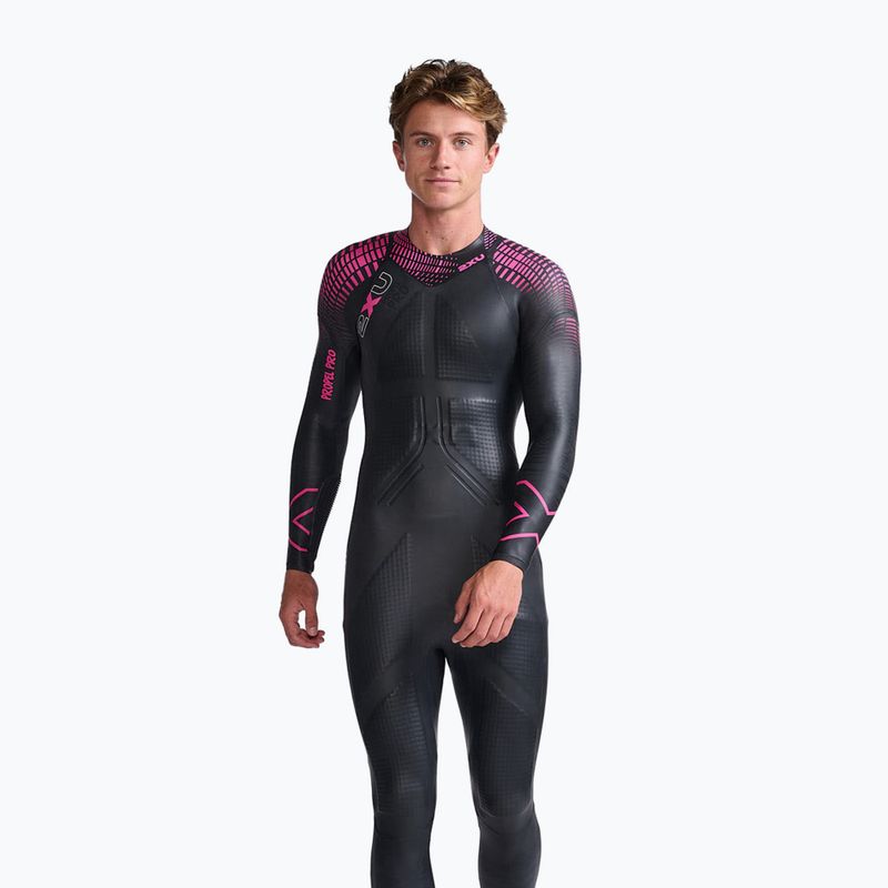 Pánsky triatlonový neoprén 2XU Propel PRO 3 mm black/punk pink