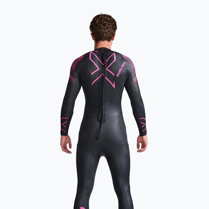 Pánsky triatlonový neoprén 2XU Propel PRO 3 mm black/punk pink 2