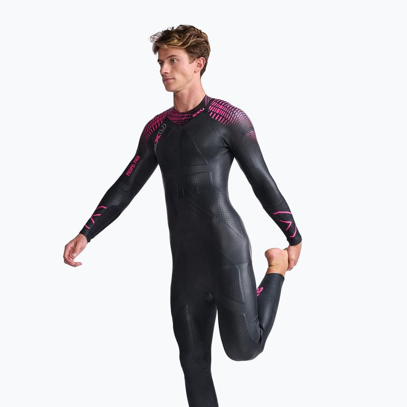 Pánsky triatlonový neoprén 2XU Propel PRO 3 mm black/punk pink 4