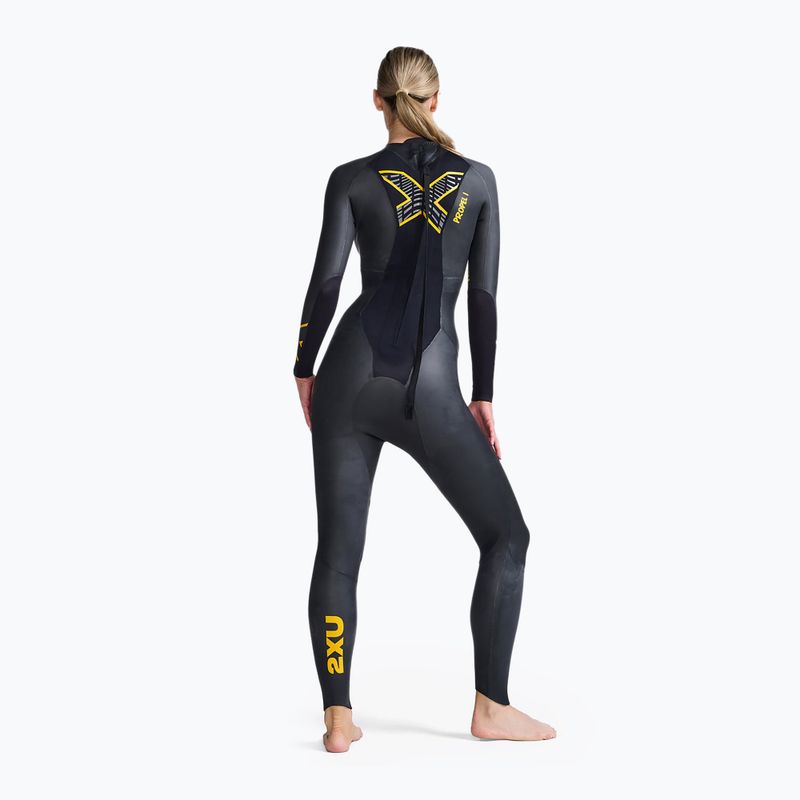Dámsky triatlonový neoprén 2XU Propel:1 black/ambition WW4994C 2