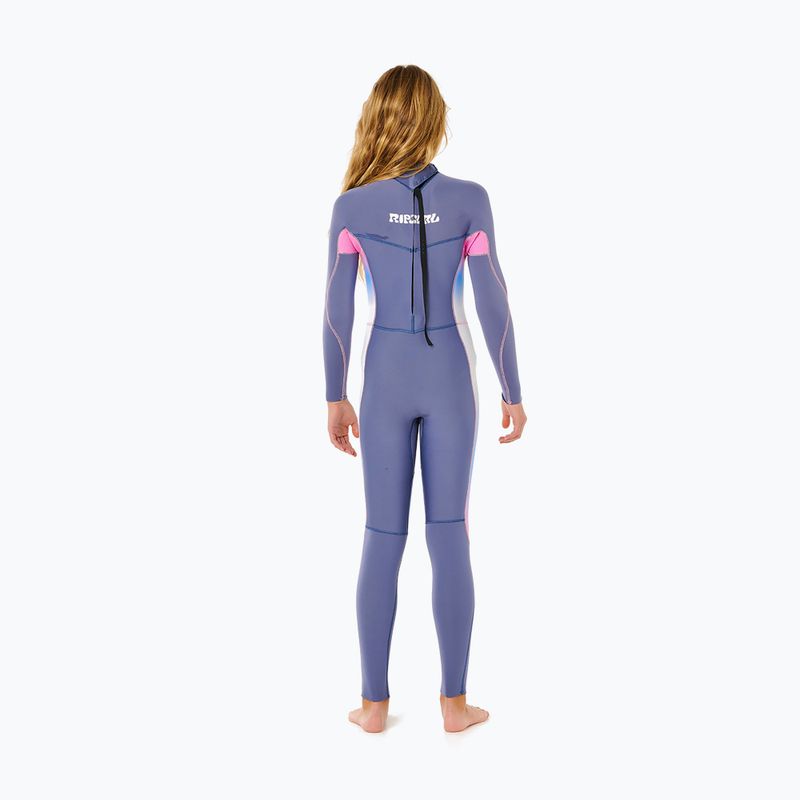 Detský plavecký neoprén Rip Curl Dawn Patrol 3/2 mm Back Zip grey/blue 2