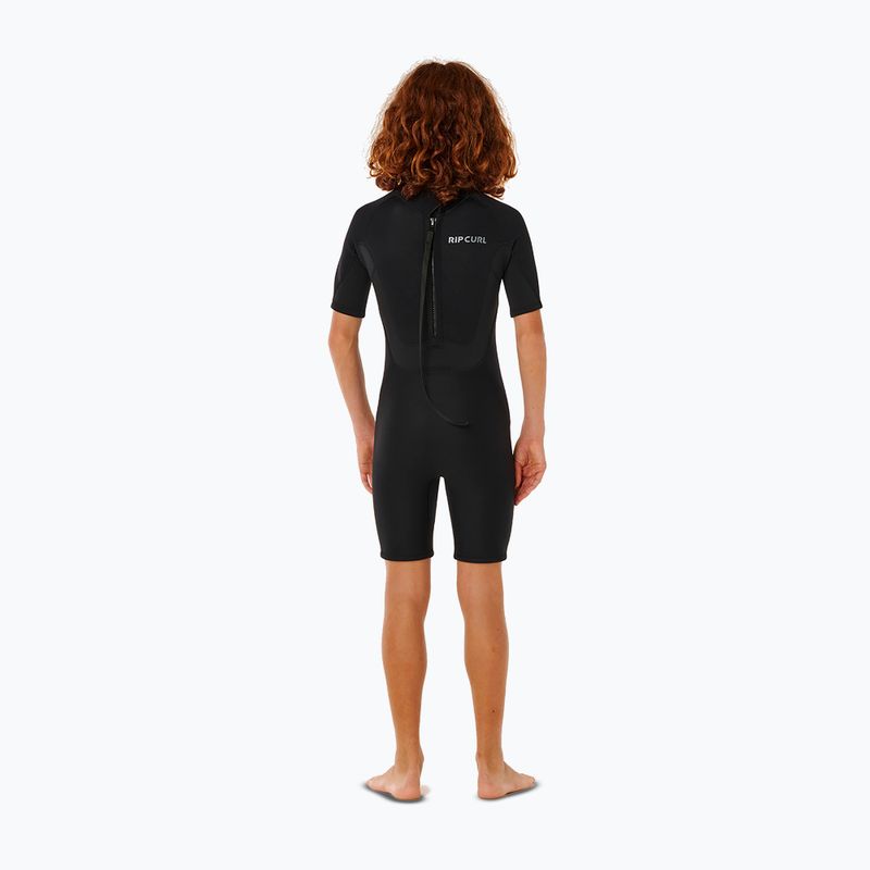 Detský plavecký neoprén Rip Curl Trad 2/2mm Back Zip Springsuit black 2