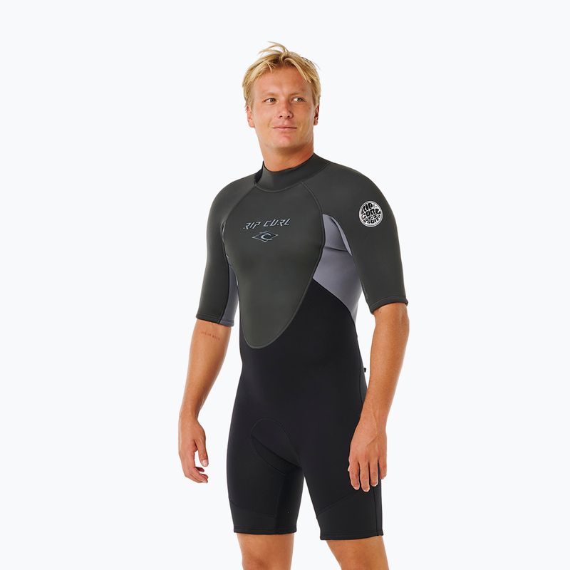 Pánsky plavecký neoprén Rip Curl Omega 2/2 mm Back Zip Springsuit grey 2