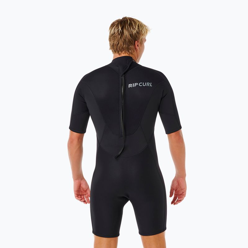 Pánsky plavecký neoprén Rip Curl Trad 2/2 mm Back Zip Springsuit black 2