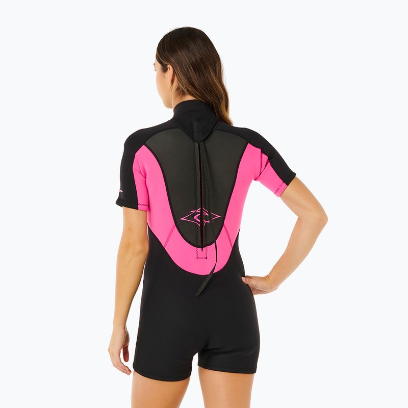 Dámsky plavecký neoprén Rip Curl Omega 2/2 mm Back Zip Springsuit black/pink 3