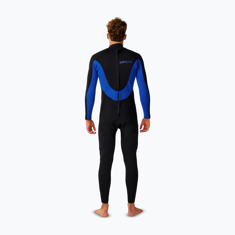 Pánsky plavecký neoprén Rip Curl Trad 3/2 mm Back Zip black/blue 2