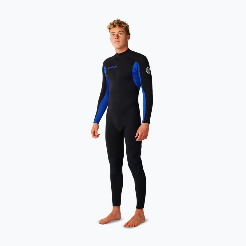 Pánsky plavecký neoprén Rip Curl Trad 3/2 mm Back Zip black/blue 3