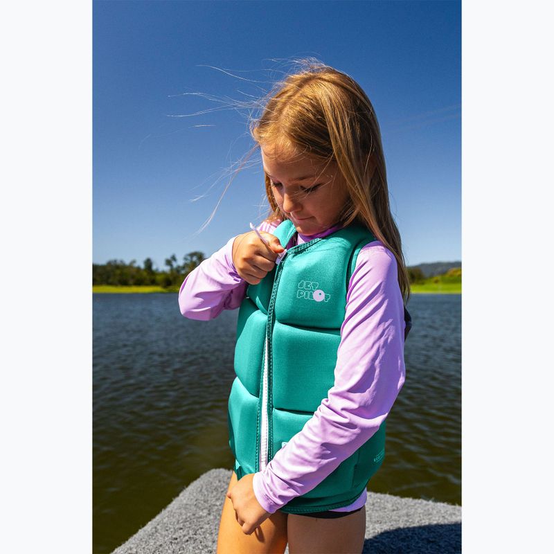 Detská ochranná vesta Jetpilot Freeride Girls Eco teal 3