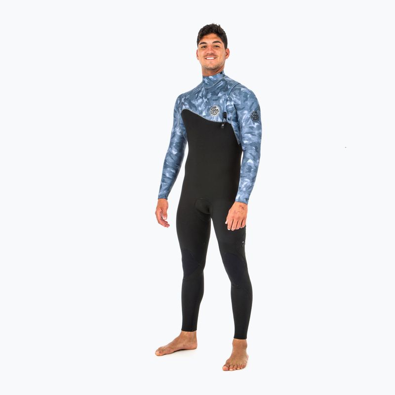 Pánska plavecká pena Rip Curl E Bomb Zip Free 4/3 mm Black/Grey WSM8QS