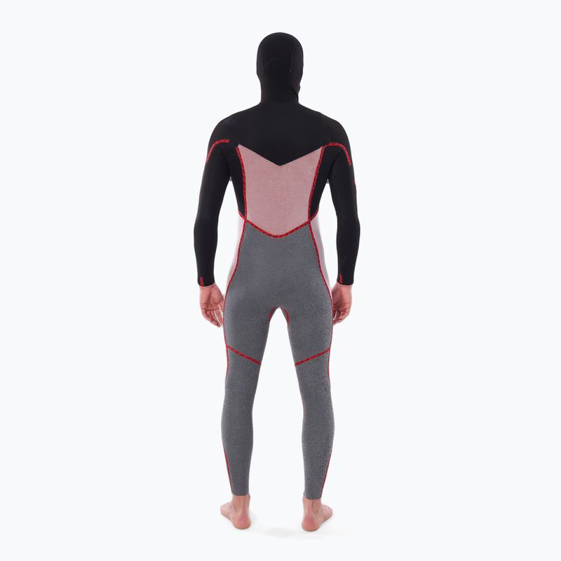 Pánsky plavecký neoprén Rip Curl Dawn Patrol Hooded 5/4mm Chest Zip black 4