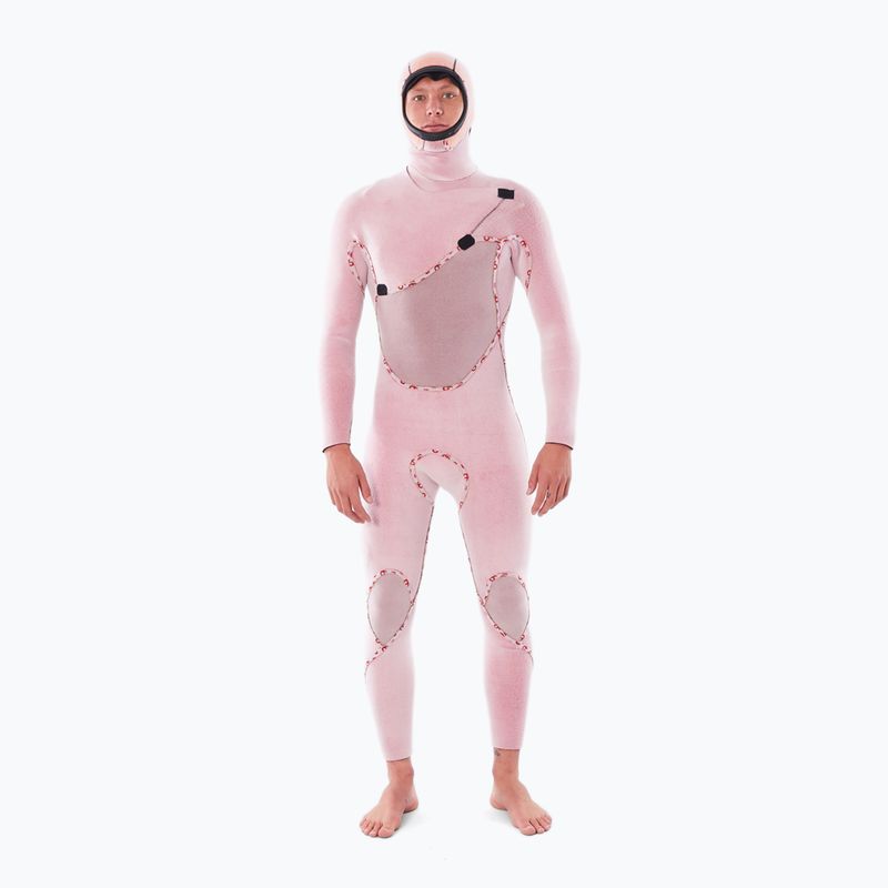 Pánsky plavecký neoprén Rip Curl Flashbomb 5/4mm Hooded Chest Zip black 4