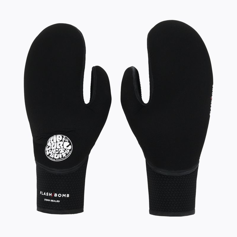 Rip Curl Flashbomb 90 7/5mm pánske neoprénové rukavice čierne WGLYFF 3