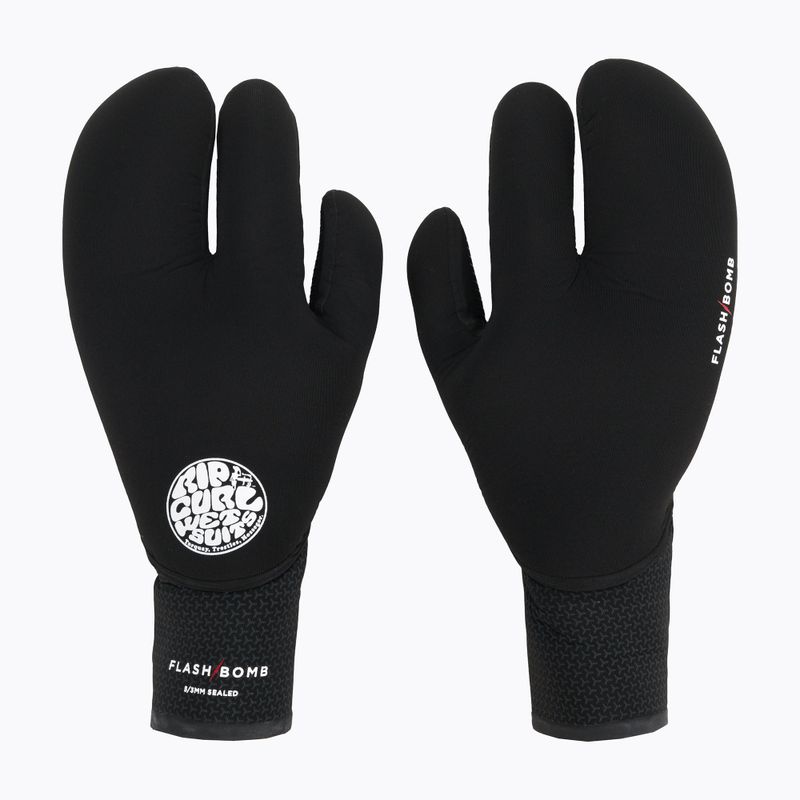 Rip Curl Flashbomb 3 Finger 90 5/3mm pánske neoprénové rukavice black WGLYEF 3