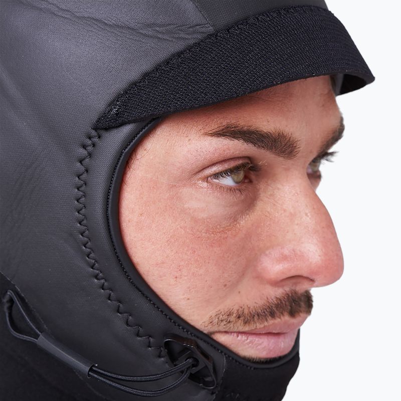 Pánsky plavecký neoprén Rip Curl Flashbomb Heatseeker 5/4mm Hooded Zip Free black 8