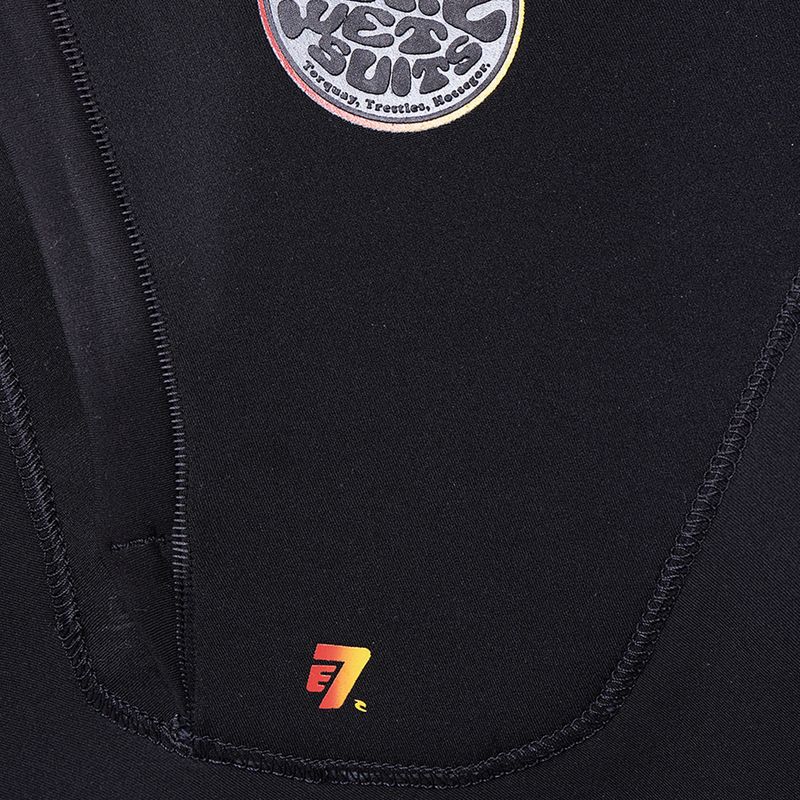Pánsky plavecký neoprén Rip Curl Flashbomb Heatseeker 5/4mm Hooded Zip Free black 9