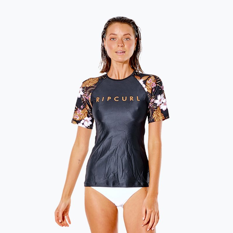 Dámske plavkové tričko Playabella Relaxed black 120WRV