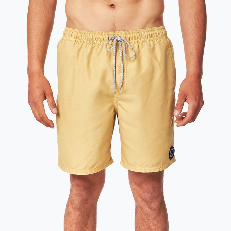 Pánske plavecké šortky Rip Curl Easy Living 16" Volley žlté CBOVF4